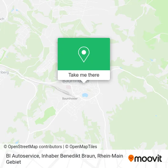 Карта Bl Autoservice, Inhaber Benedikt Braun