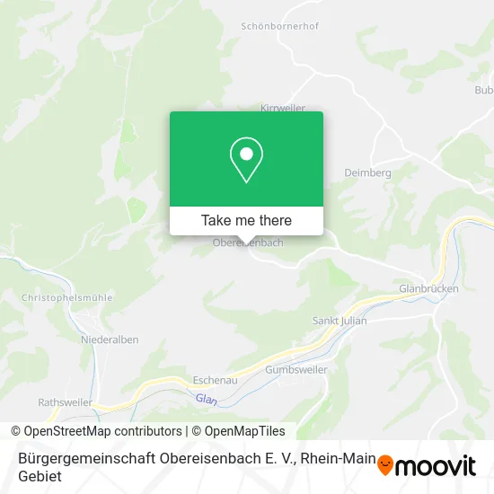 Карта Bürgergemeinschaft Obereisenbach E. V.