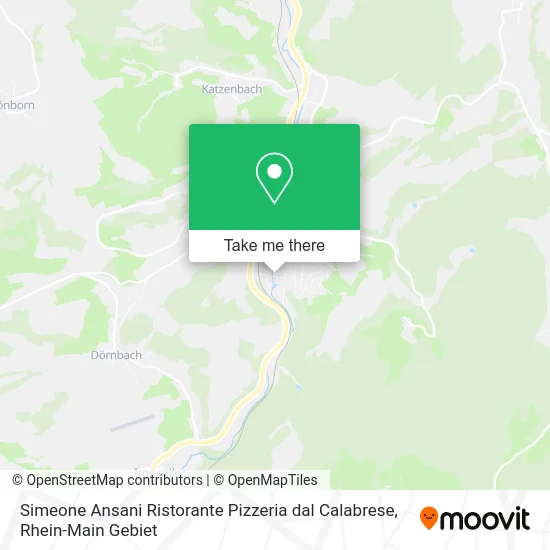 Карта Simeone Ansani Ristorante Pizzeria dal Calabrese
