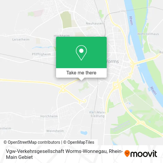 Карта Vgw-Verkehrsgesellschaft Worms-Wonnegau