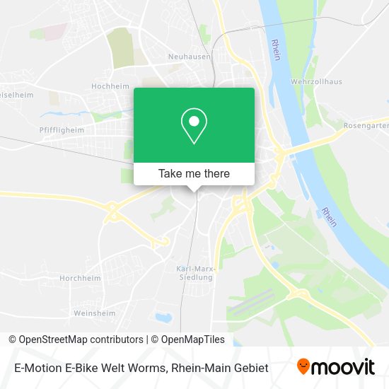 Карта E-Motion E-Bike Welt Worms