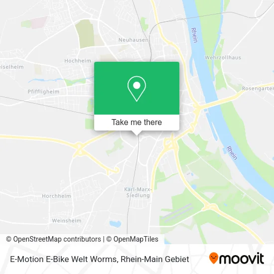 E-Motion E-Bike Welt Worms map