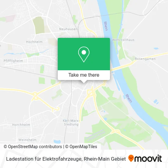 Карта Ladestation für Elektrofahrzeuge