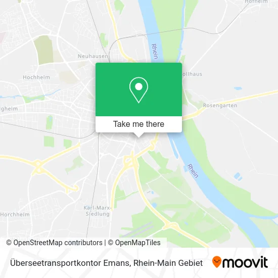 Карта Überseetransportkontor Emans