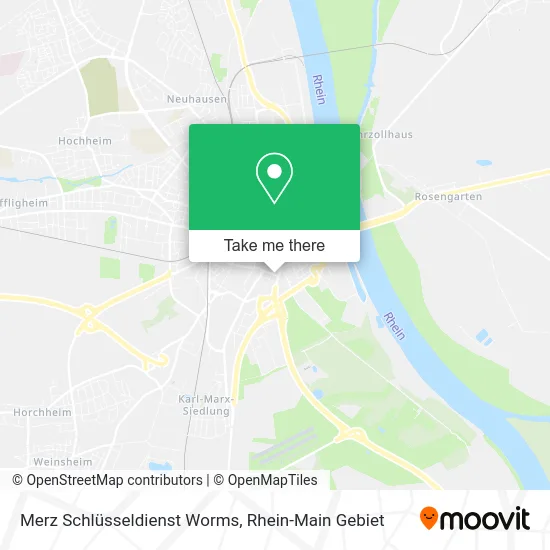 Карта Merz Schlüsseldienst Worms