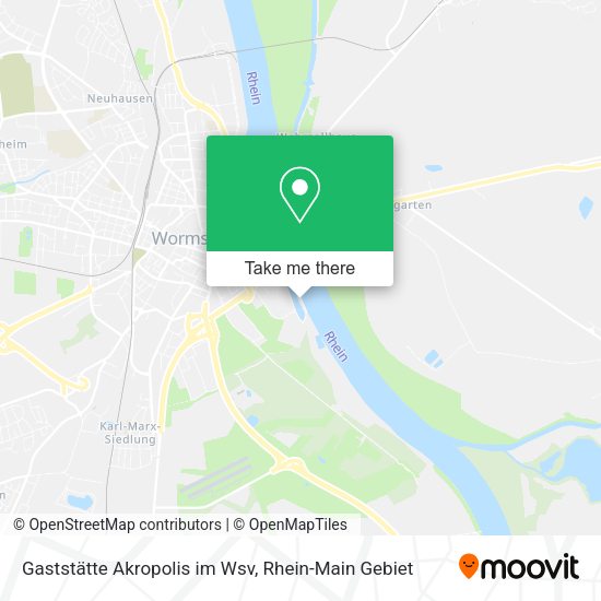 Карта Gaststätte Akropolis im Wsv