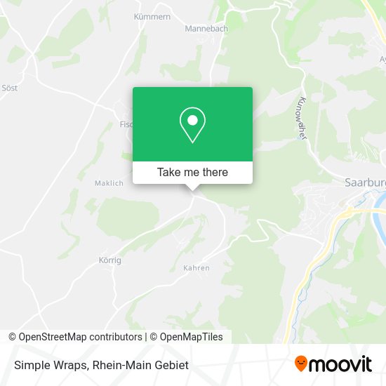 Simple Wraps map