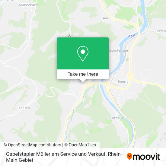 Карта Gabelstapler Müller am Service und Verkauf