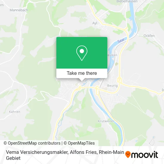 Карта Vema Versicherungsmakler, Alfons Fries