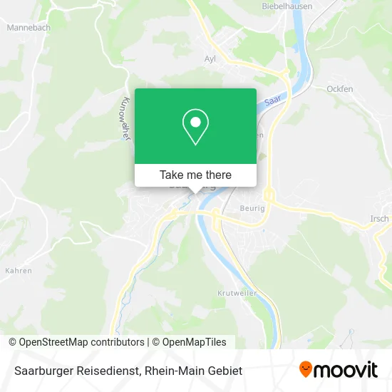 Карта Saarburger Reisedienst