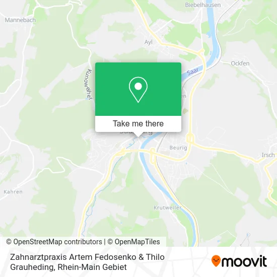 Карта Zahnarztpraxis Artem Fedosenko & Thilo Grauheding