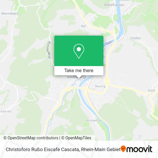 Карта Christoforo Rußo Eiscafé Cascata