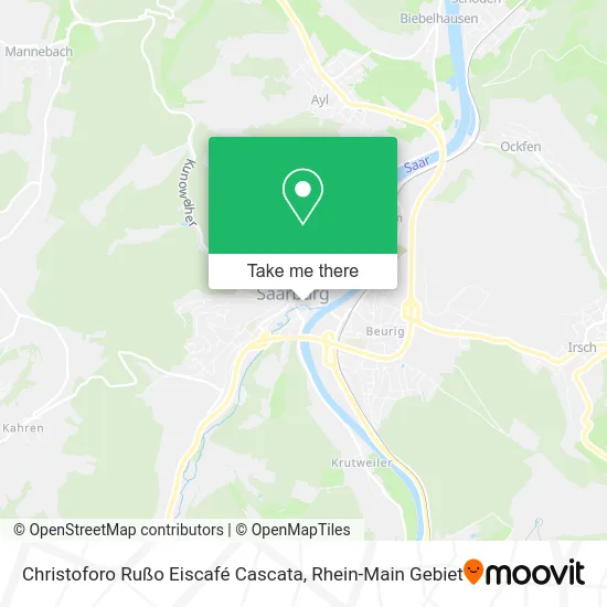 Карта Christoforo Rußo Eiscafé Cascata