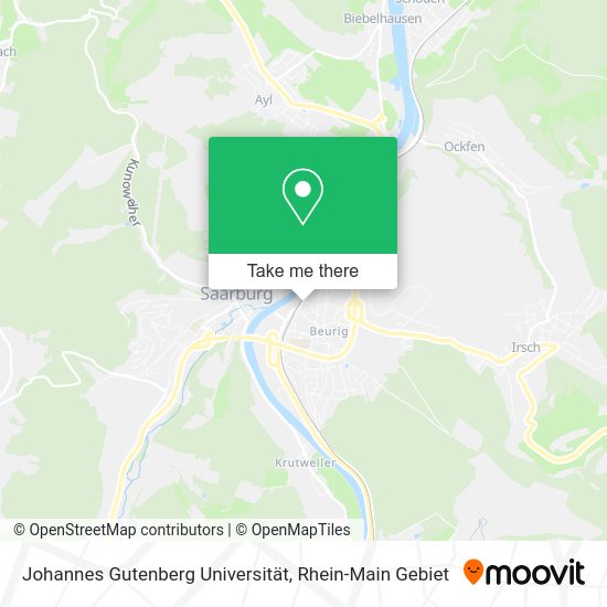 Карта Johannes Gutenberg Universität