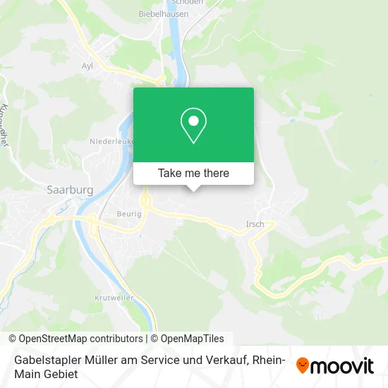 Карта Gabelstapler Müller am Service und Verkauf