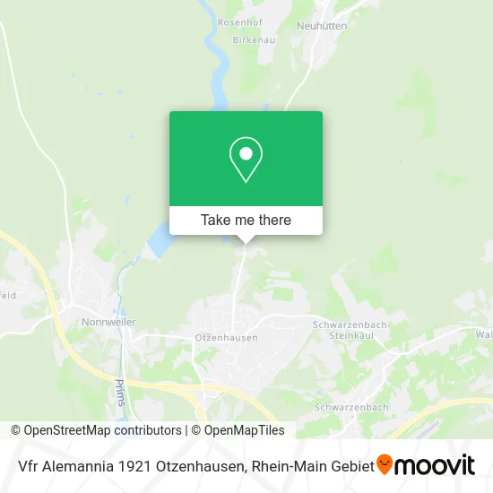 Карта Vfr Alemannia 1921 Otzenhausen