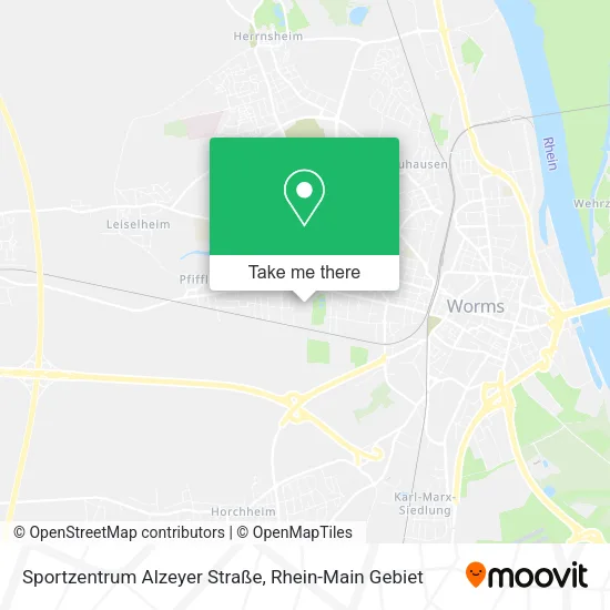 Карта Sportzentrum Alzeyer Straße