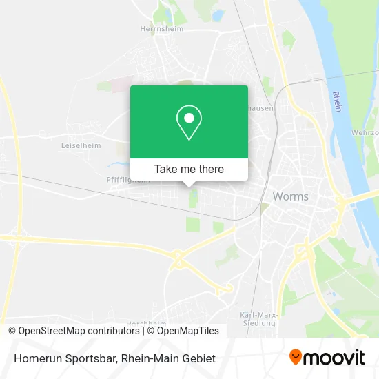 Карта Homerun Sportsbar