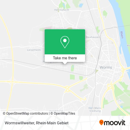 Карта Wormswillweiter