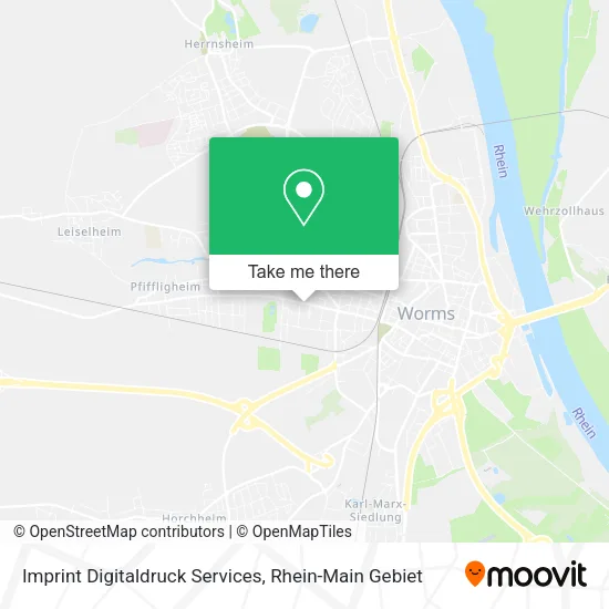 Карта Imprint Digitaldruck Services