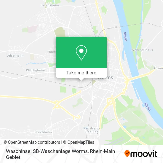 Карта Waschinsel SB-Waschanlage Worms