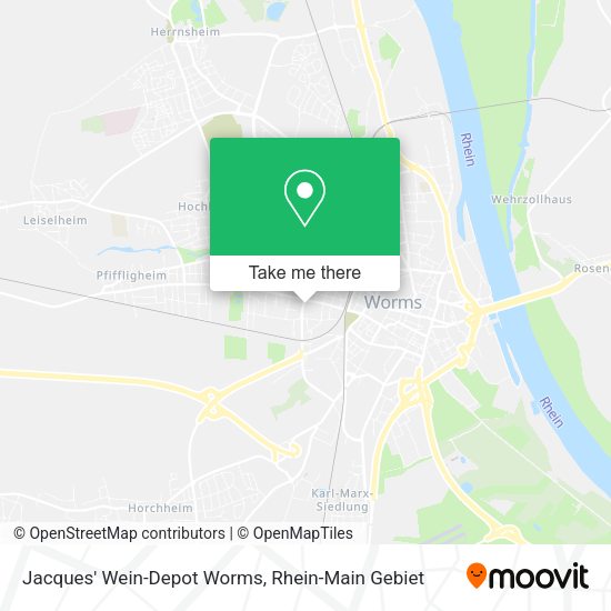 Карта Jacques' Wein-Depot Worms