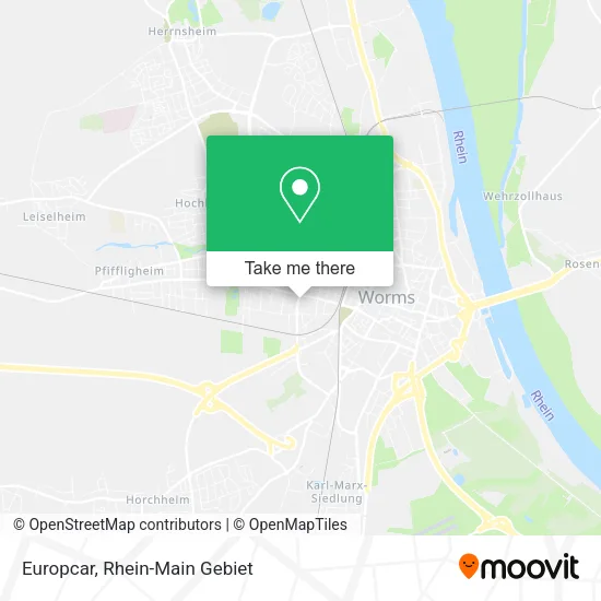 Карта Europcar