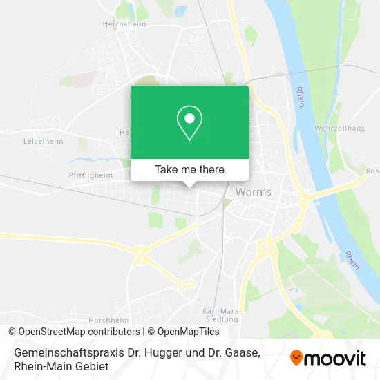 Карта Gemeinschaftspraxis Dr. Hugger und Dr. Gaase