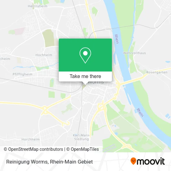 Карта Reinigung Worms