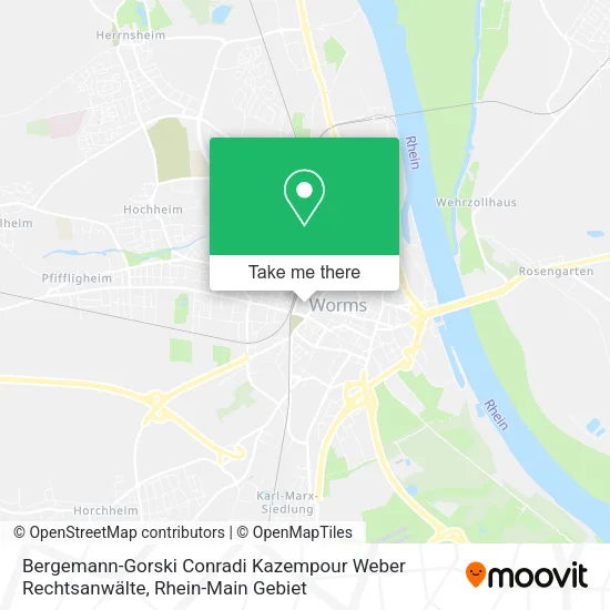 Карта Bergemann-Gorski Conradi Kazempour Weber Rechtsanwälte