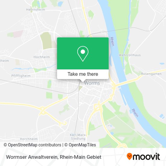 Карта Wormser Anwaltverein