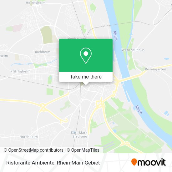 Карта Ristorante Ambiente