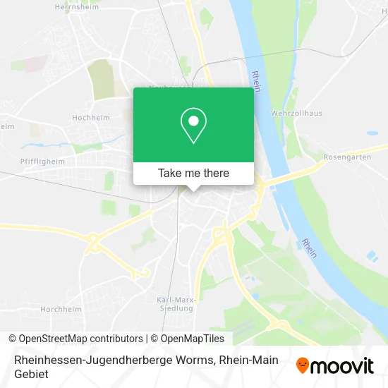 Карта Rheinhessen-Jugendherberge Worms