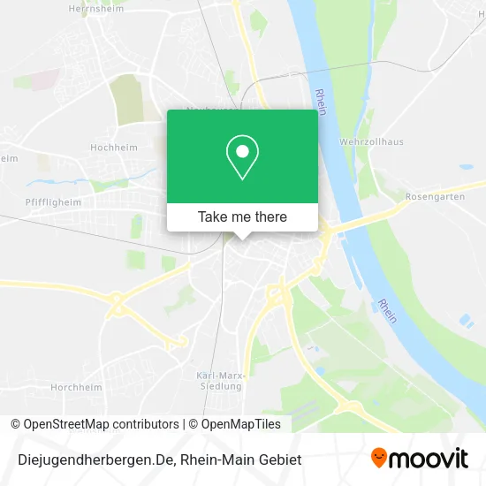 Карта Diejugendherbergen.De