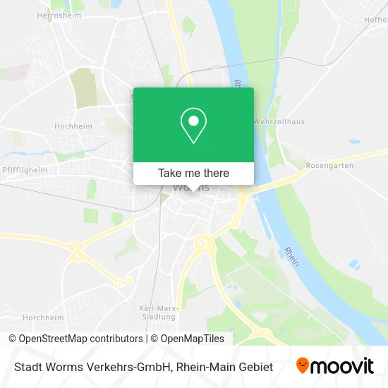 Карта Stadt Worms Verkehrs-GmbH