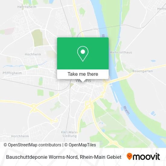 Карта Bauschuttdeponie Worms-Nord