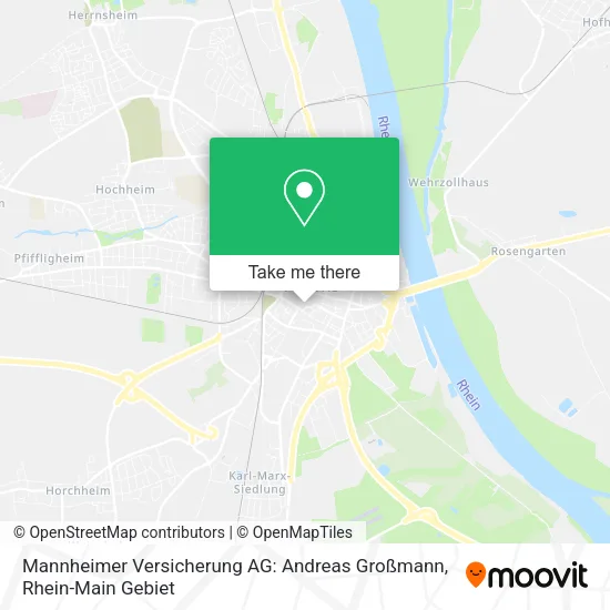 Карта Mannheimer Versicherung AG: Andreas Großmann
