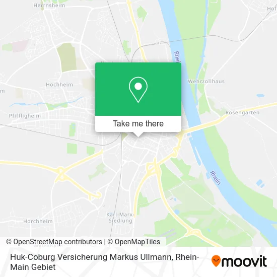 Карта Huk-Coburg Versicherung Markus Ullmann