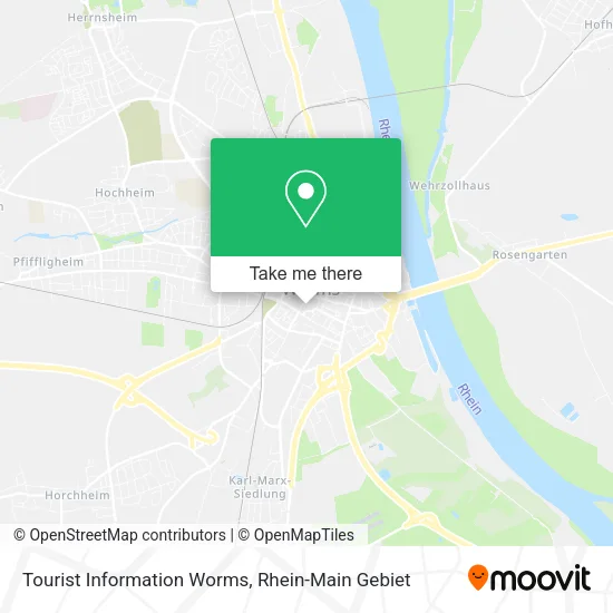 Карта Tourist Information Worms