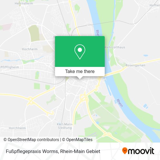 Карта Fußpflegepraxis Worms