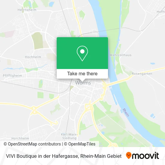 Карта VIVI Boutique in der Hafergasse