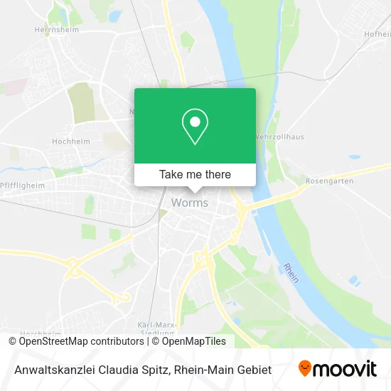 Anwaltskanzlei Claudia Spitz map