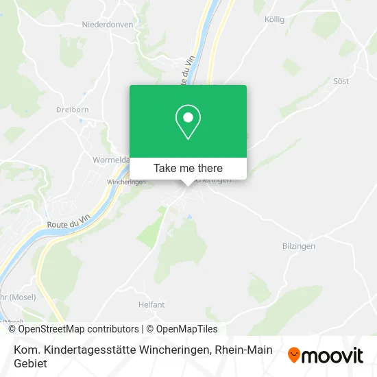 Карта Kom. Kindertagesstätte Wincheringen