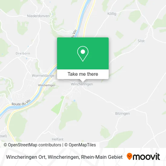 Карта Wincheringen Ort, Wincheringen