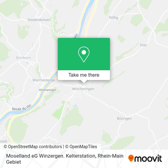 Карта Moselland eG Winzergen. Kelterstation