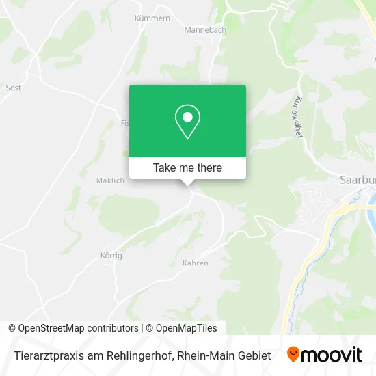 Карта Tierarztpraxis am Rehlingerhof