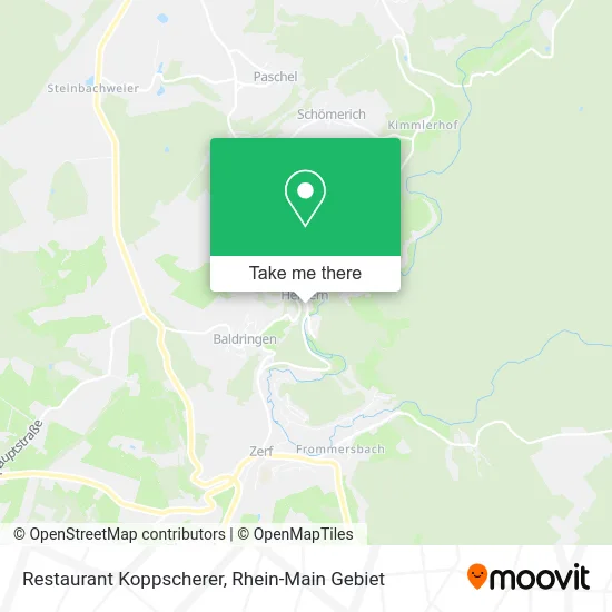 Карта Restaurant Koppscherer