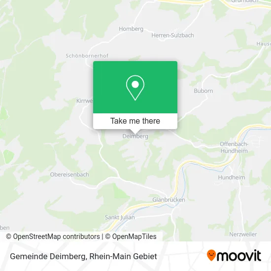 Карта Gemeinde Deimberg