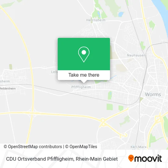 Карта CDU Ortsverband Pfiffligheim
