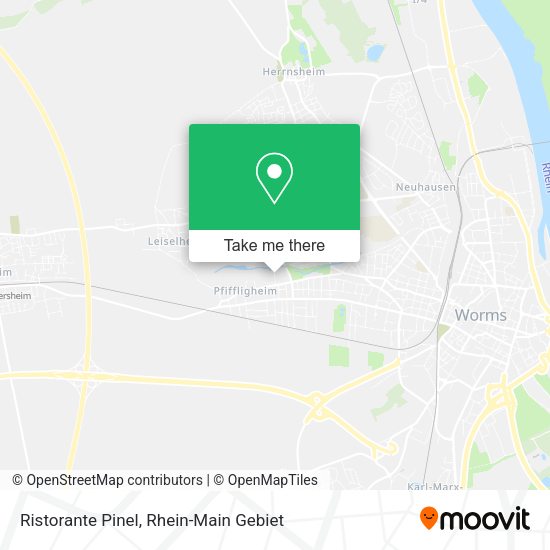 Карта Ristorante Pinel